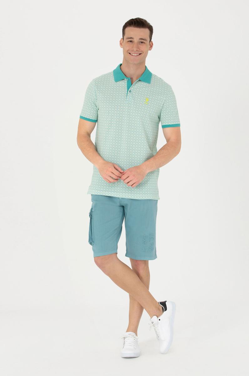 Erkek Mint Dokuma Şort