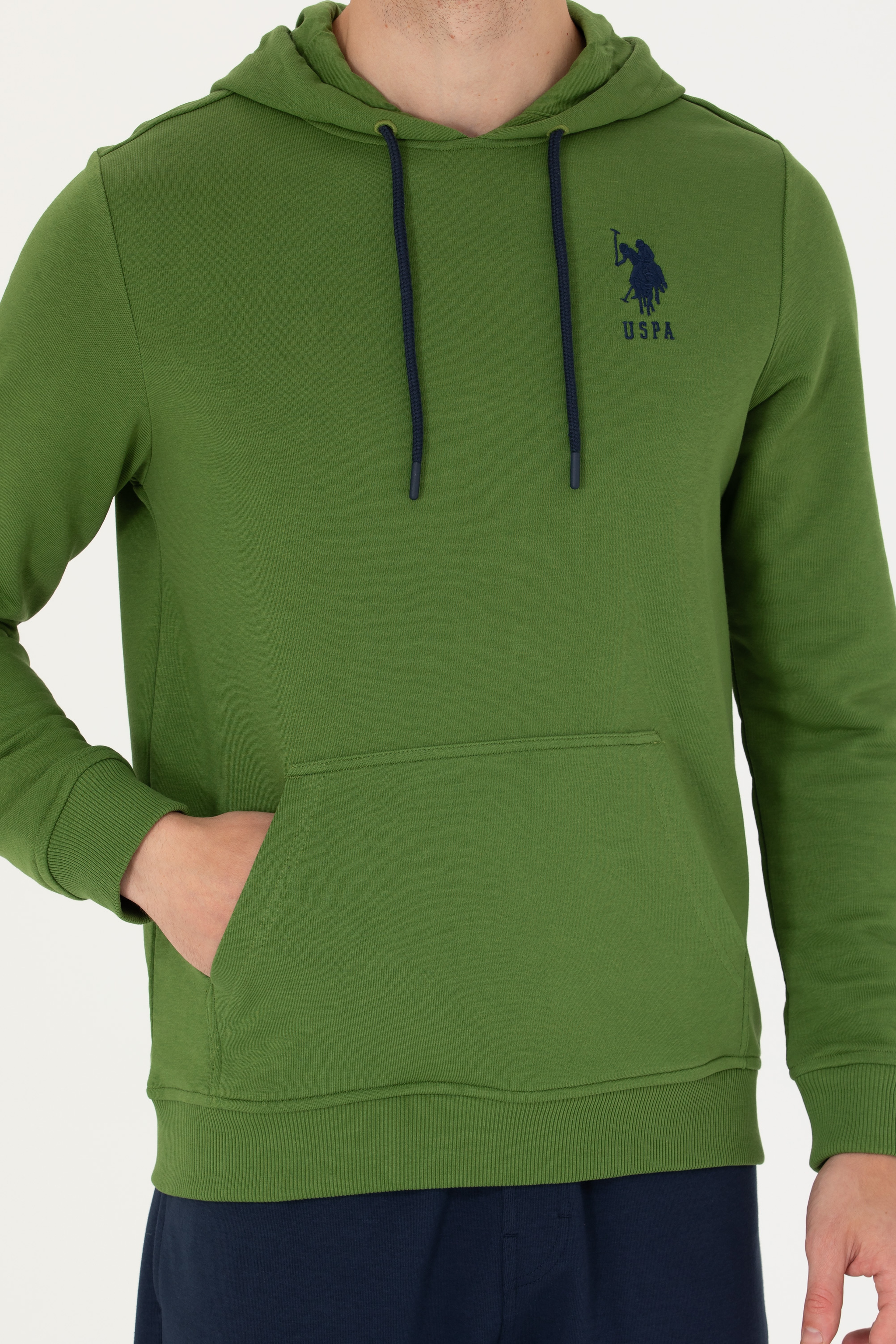 Erkek Yeşil Basic Sweatshirt