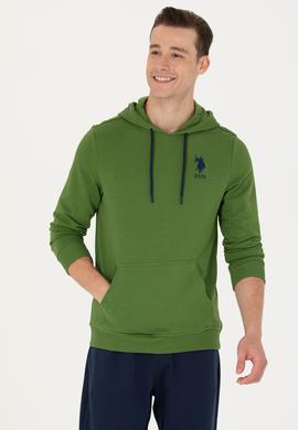 Erkek Yeşil Basic Sweatshirt - 50269426021