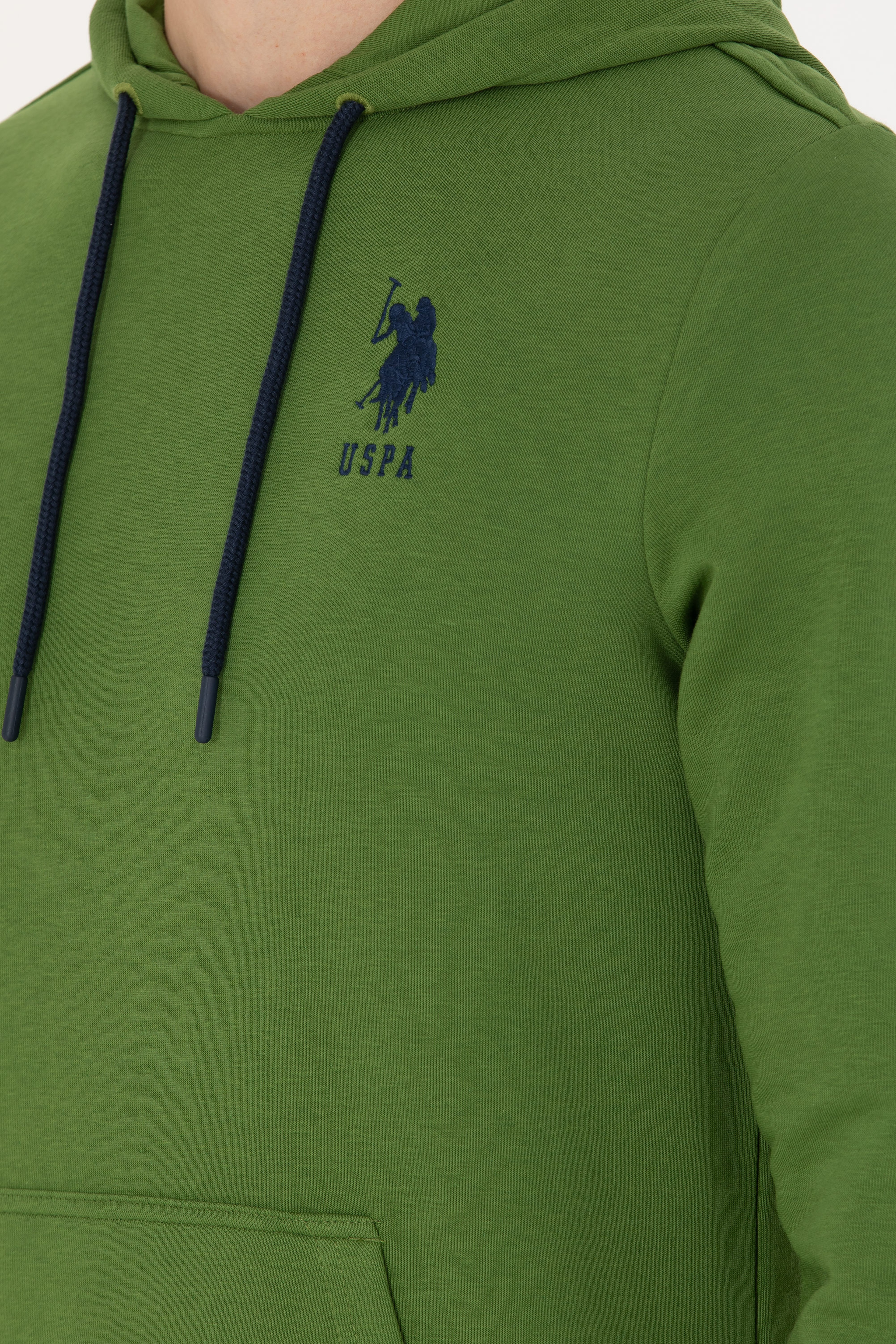 Erkek Yeşil Basic Sweatshirt - Image 7