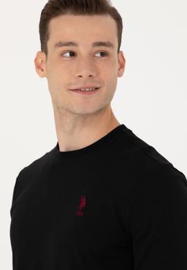 Erkek Siyah Basic Sweatshirt - 50269393021