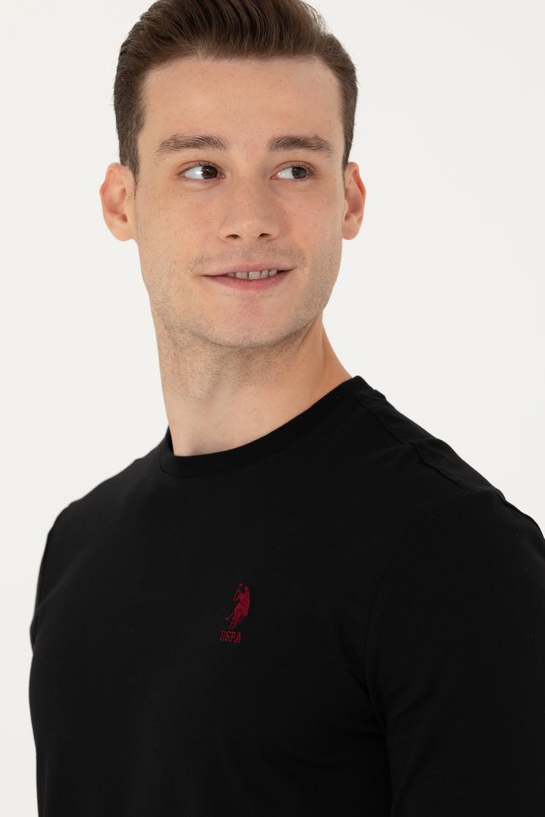 Erkek Siyah Basic Sweatshirt - 50269393021