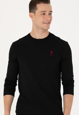 Erkek Siyah Basic Sweatshirt - 50269393021