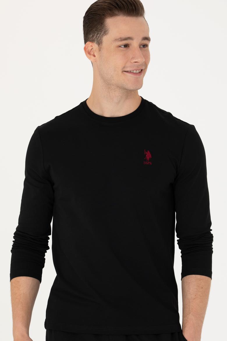 Erkek Siyah Basic Sweatshirt - 50269393021