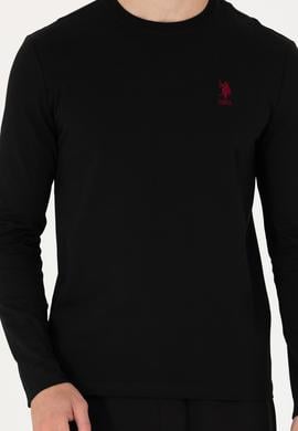 Erkek Siyah Basic Sweatshirt - 50269393021