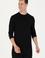 Erkek Siyah Basic Sweatshirt