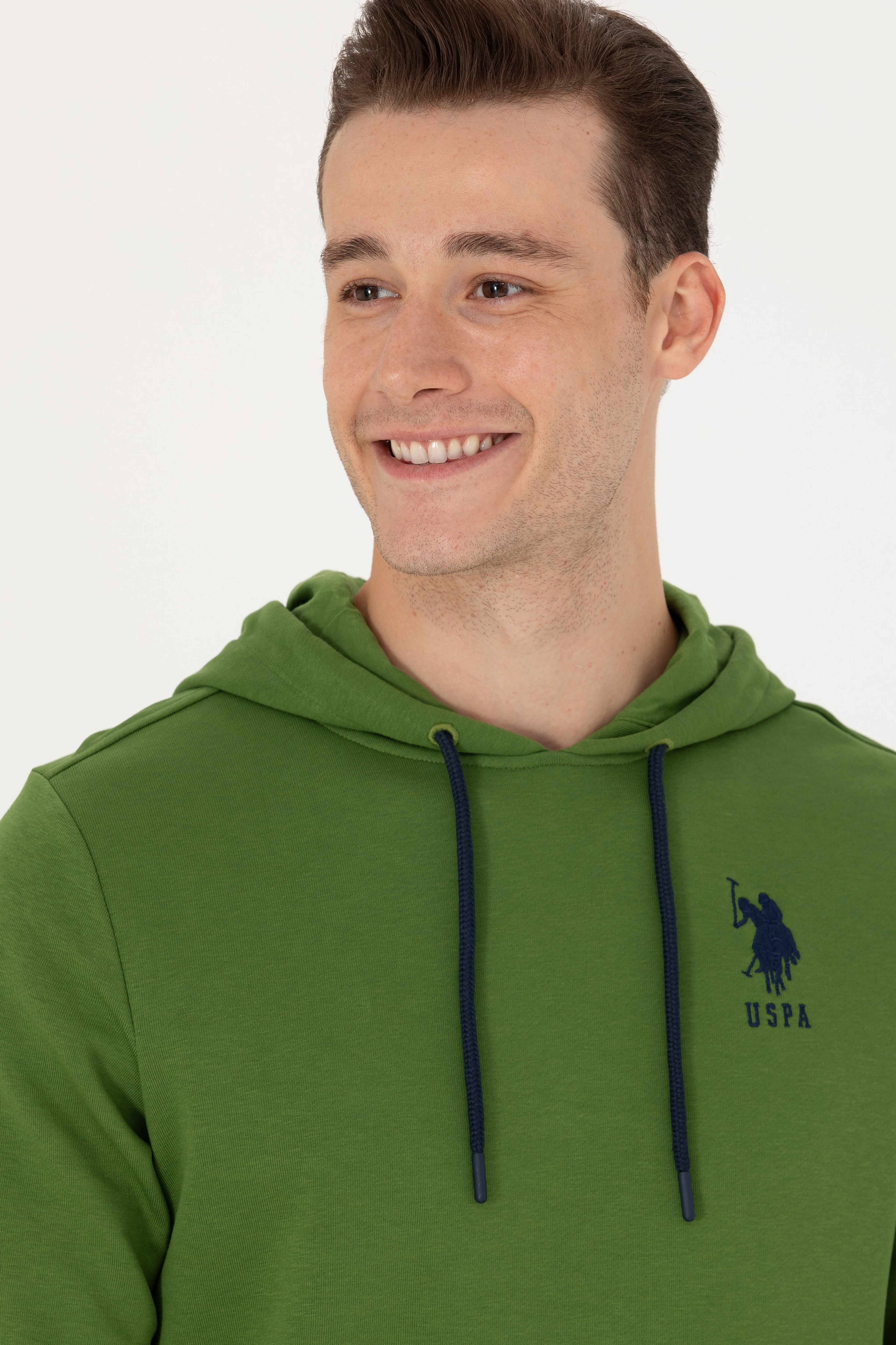 Erkek Yeşil Basic Sweatshirt - Image 2
