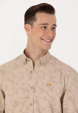 Erkek Camel Uzun Kollu Gömlek - 50263598043