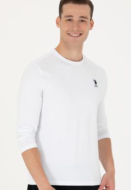 Erkek Beyaz Basic Sweatshirt - 50269393011