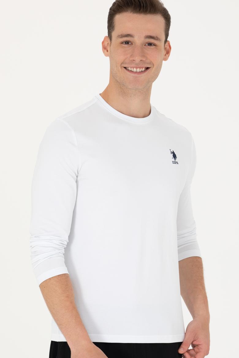 Erkek Beyaz Basic Sweatshirt - 50269393011