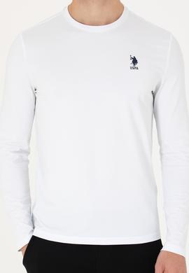 Erkek Beyaz Basic Sweatshirt - 50269393011