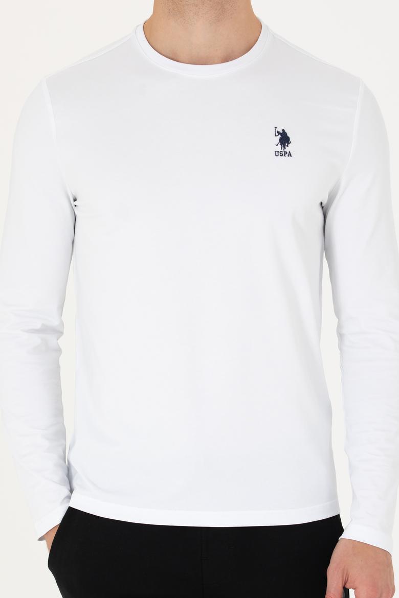 Erkek Beyaz Basic Sweatshirt - 50269393011