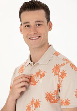 Erkek Taş Polo Yaka Tişört - 50263540039