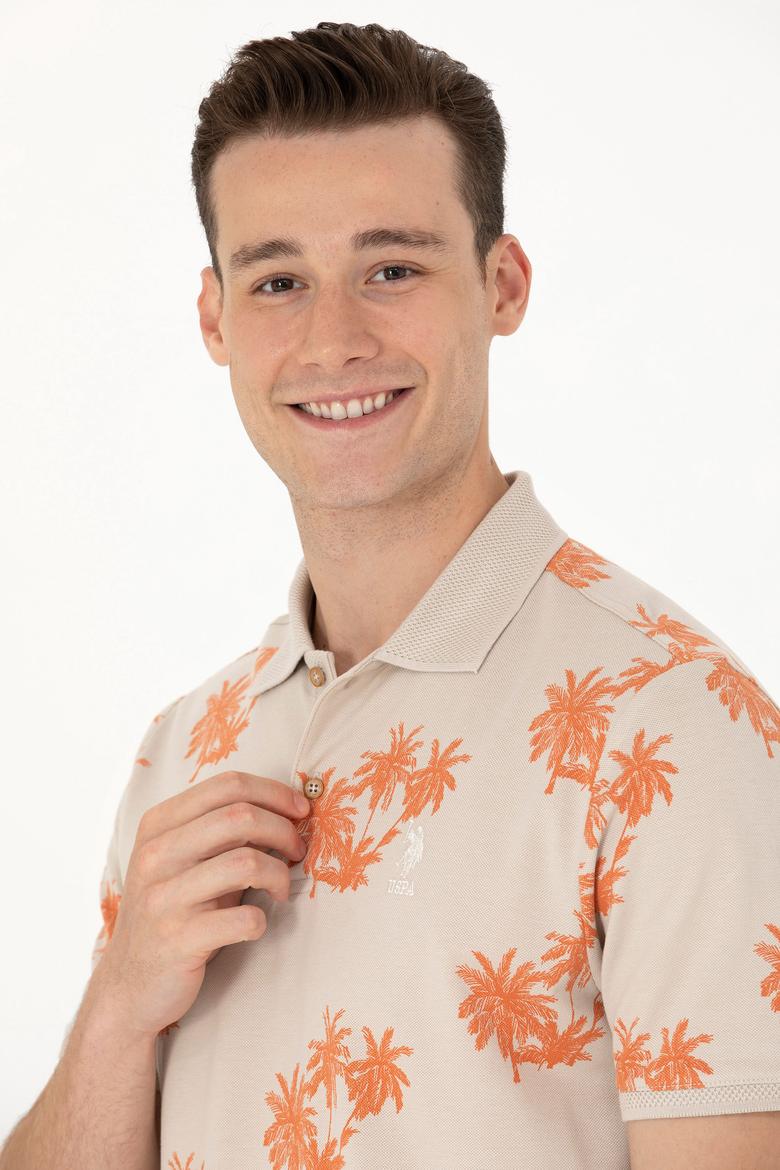 Erkek Taş Polo Yaka Tişört