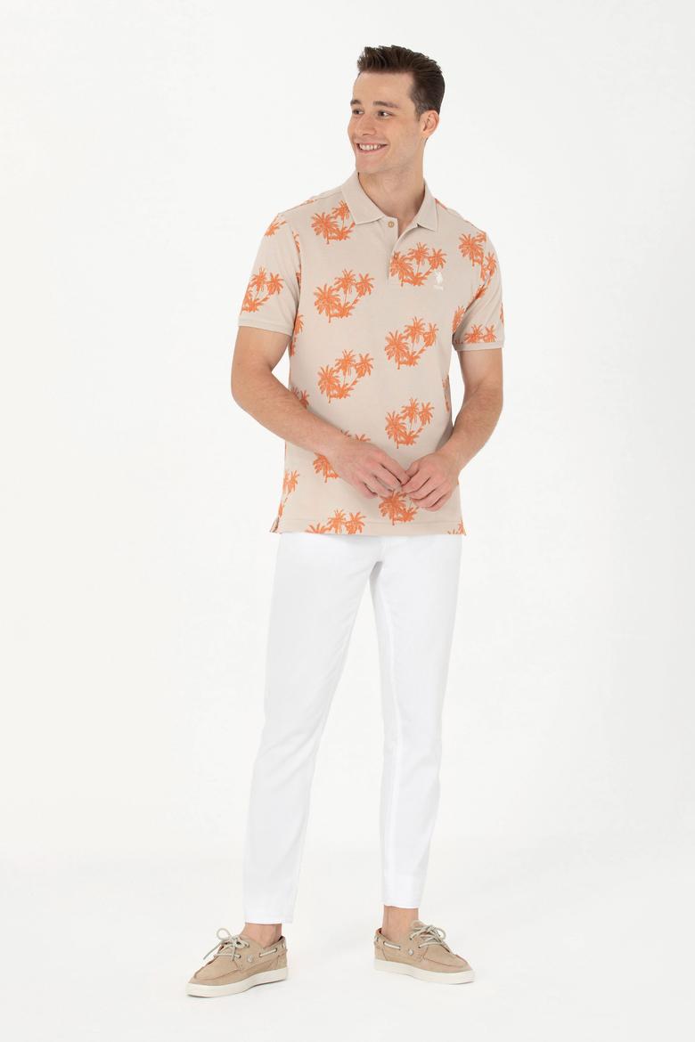 Erkek Taş Polo Yaka Tişört - 50263540039