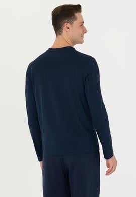 Erkek Lacivert Basic Sweatshirt - 50269393007