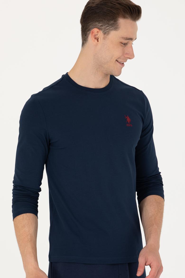 Erkek Lacivert Basic Sweatshirt - 50269393007