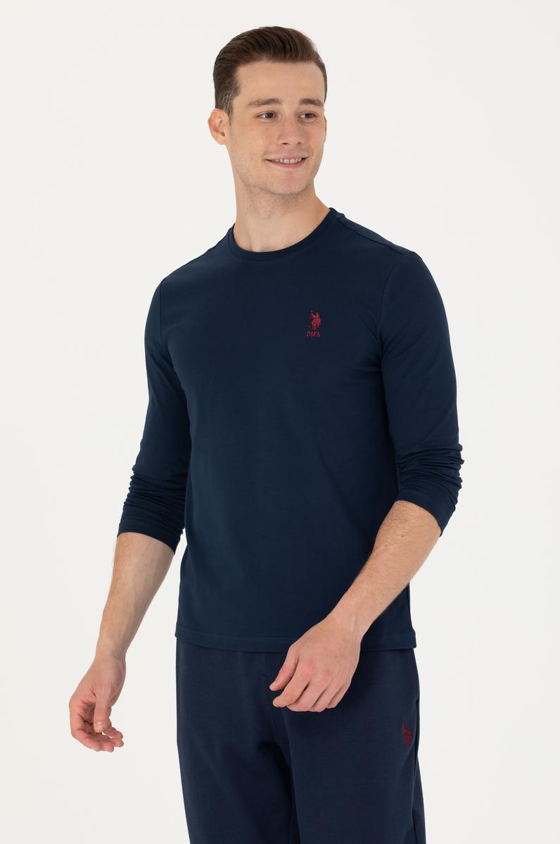 Erkek Lacivert Basic Sweatshirt