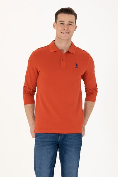 Erkek Kiremit Basic Sweatshirt