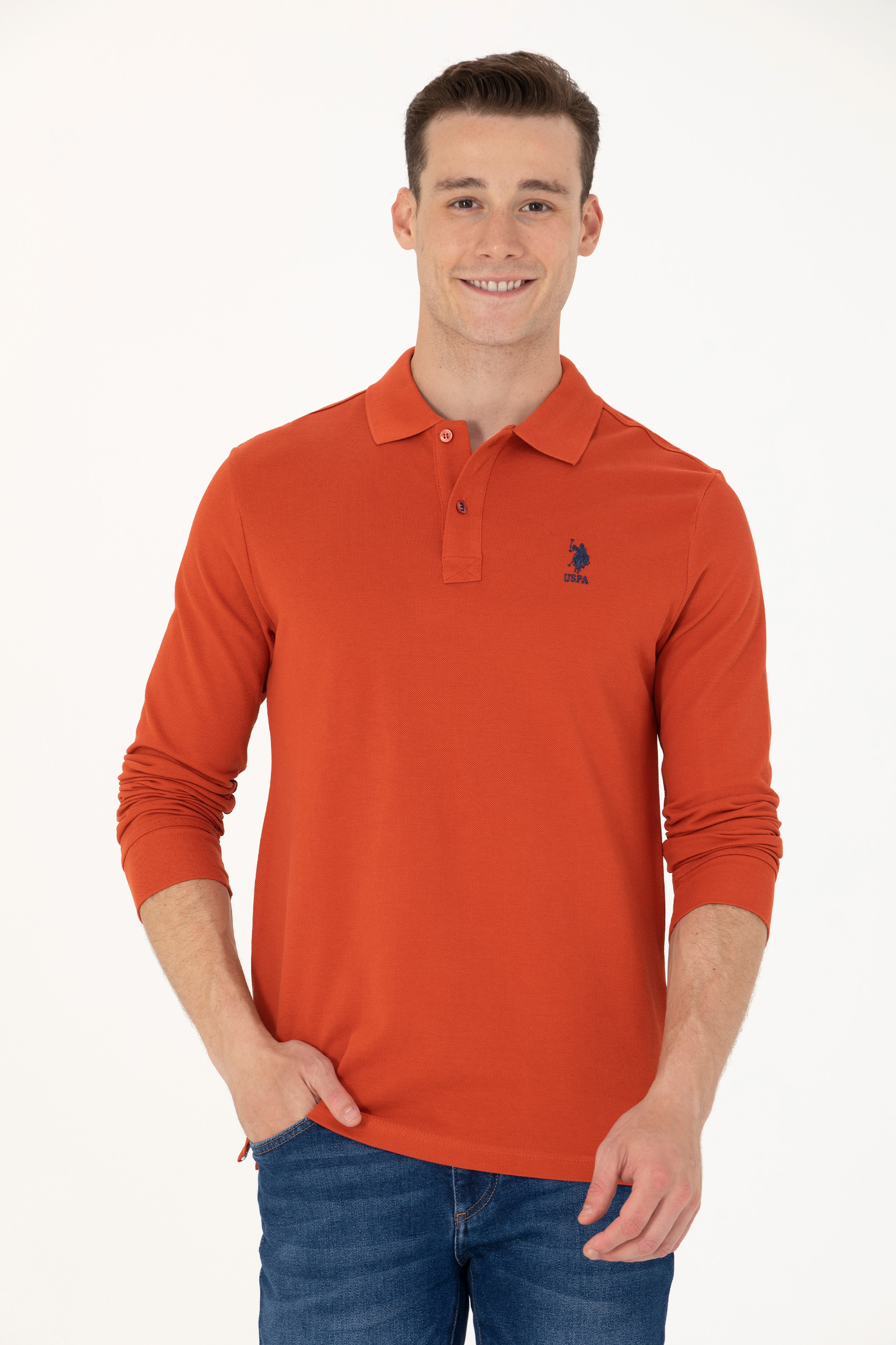 Erkek Kiremit Basic Sweatshirt
