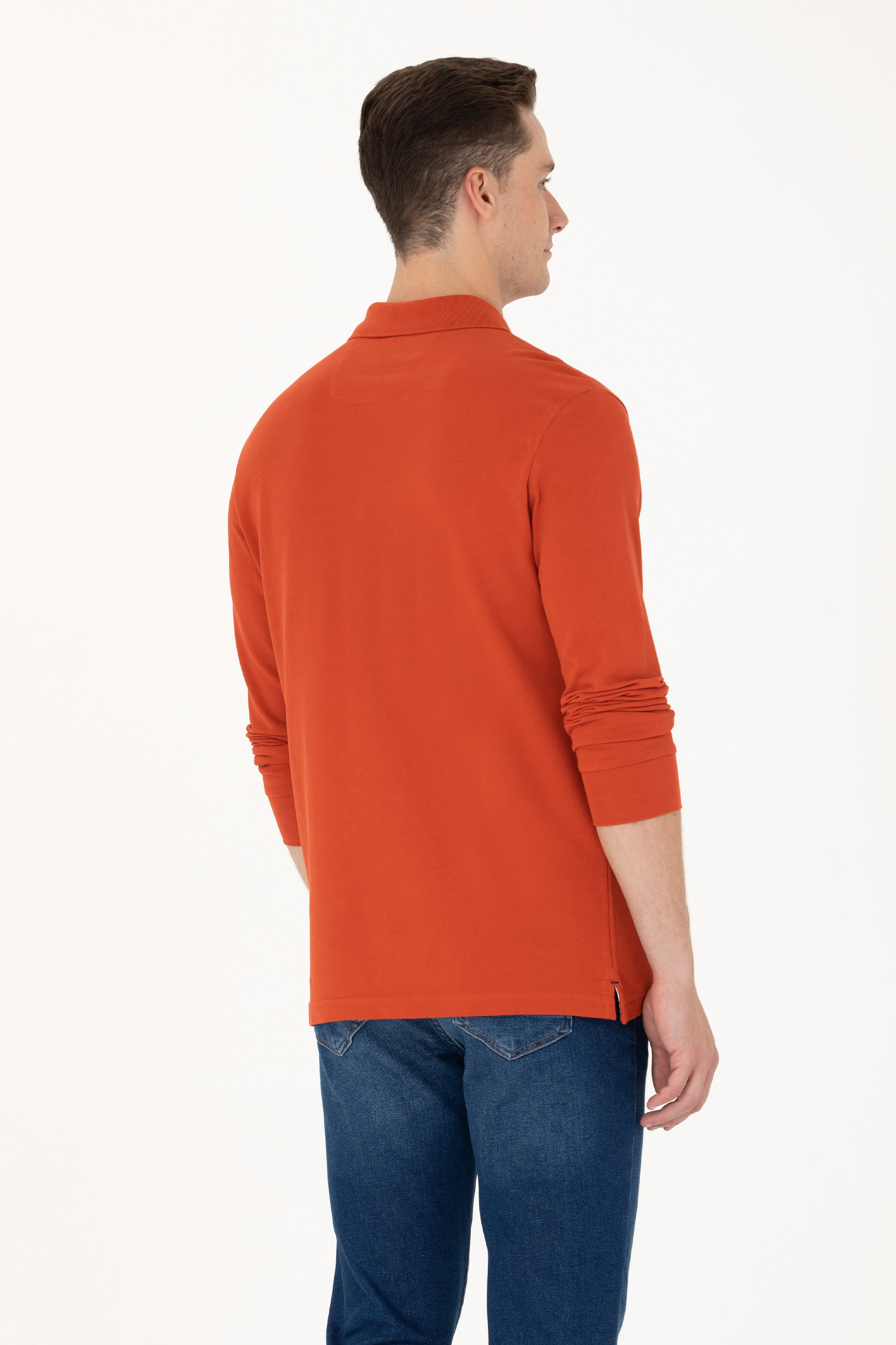 Erkek Kiremit Basic Sweatshirt - Image 5
