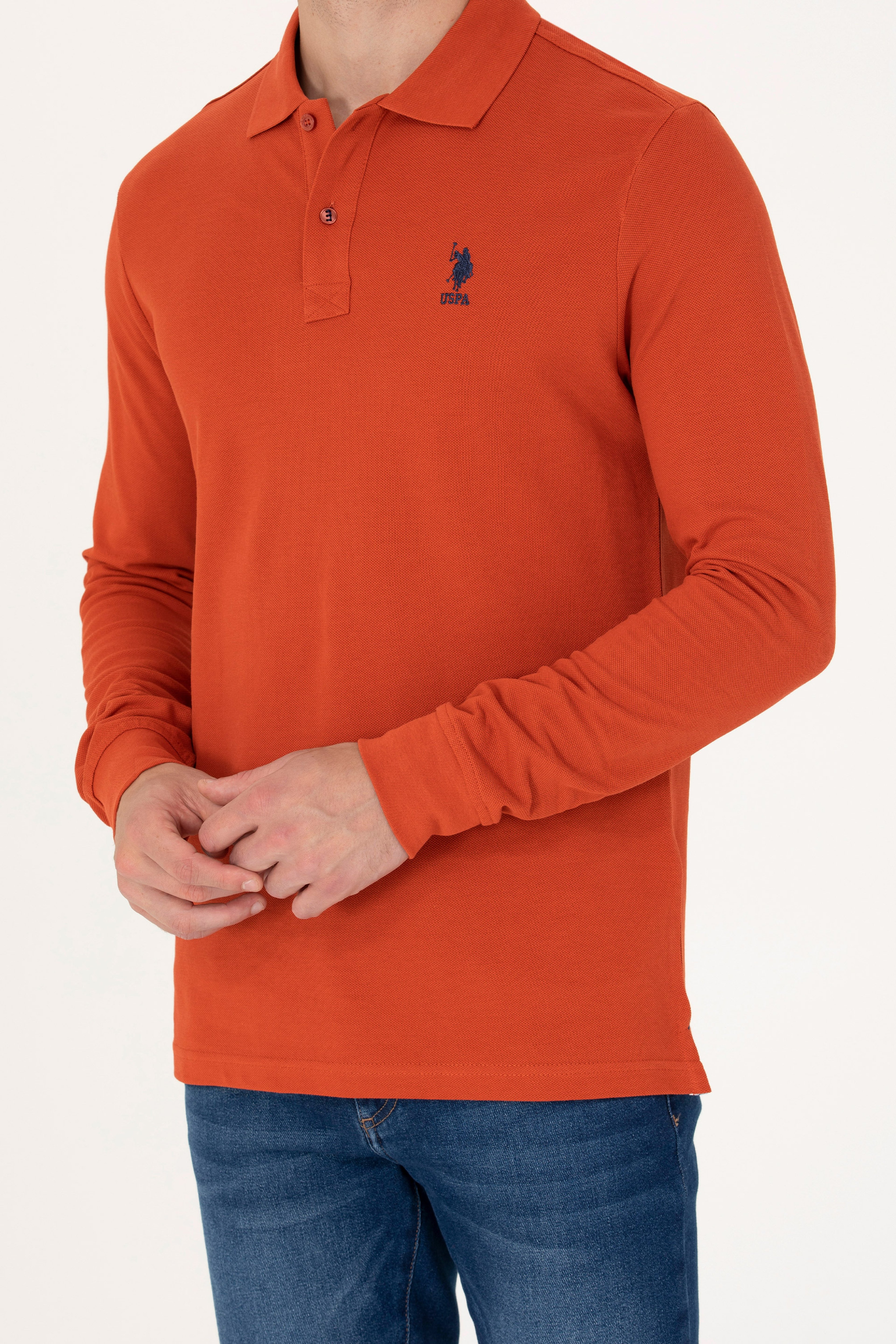 Erkek Kiremit Basic Sweatshirt