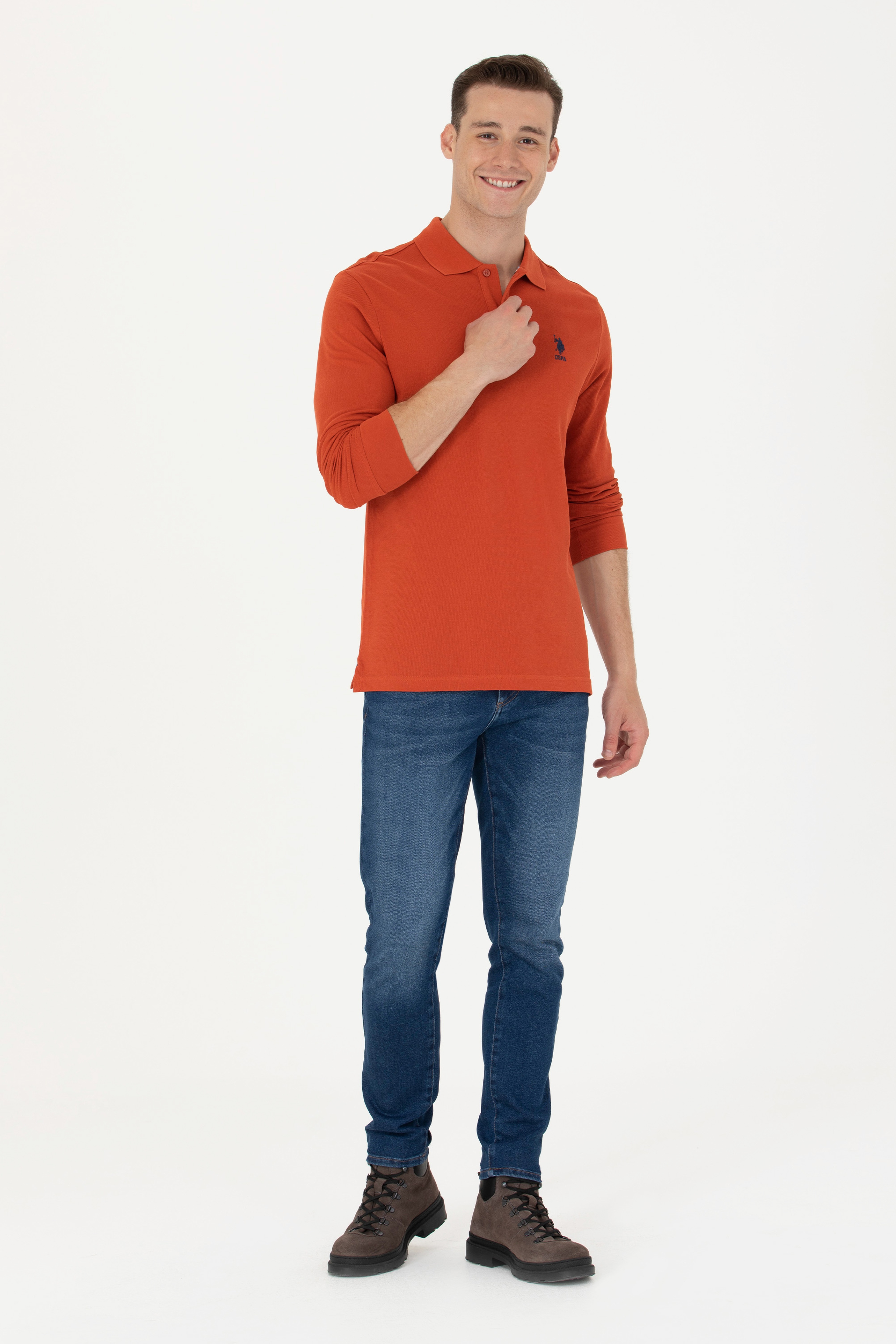Erkek Kiremit Basic Sweatshirt - Image 4