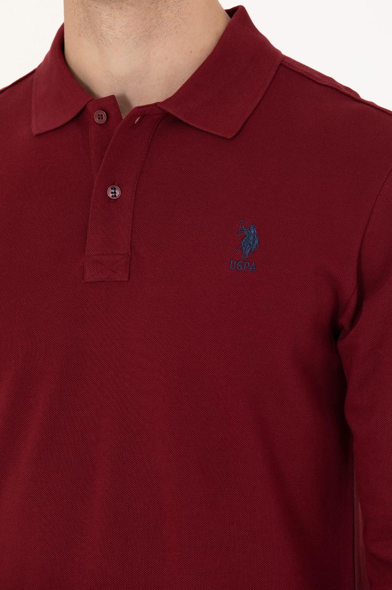 Erkek Bordo Basic Sweatshirt