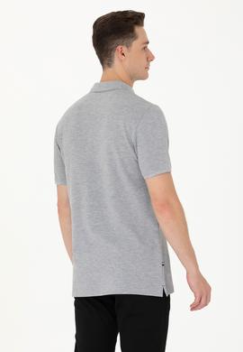 Erkek Gri Melanj Basic Tişört - 50263236041