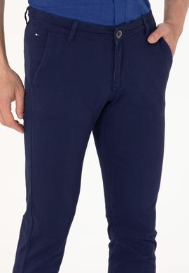 Erkek Lacivert Kanvas Pantolon - 50264606018