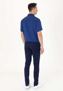 Erkek Lacivert Kanvas Pantolon - 50264606018