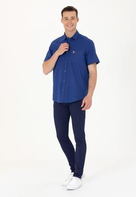 Erkek Lacivert Kanvas Pantolon - 50264606018