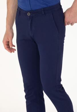Erkek Lacivert Kanvas Pantolon - 50264606018