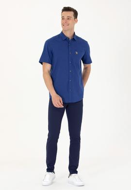 Erkek Lacivert Kanvas Pantolon - 50264606018