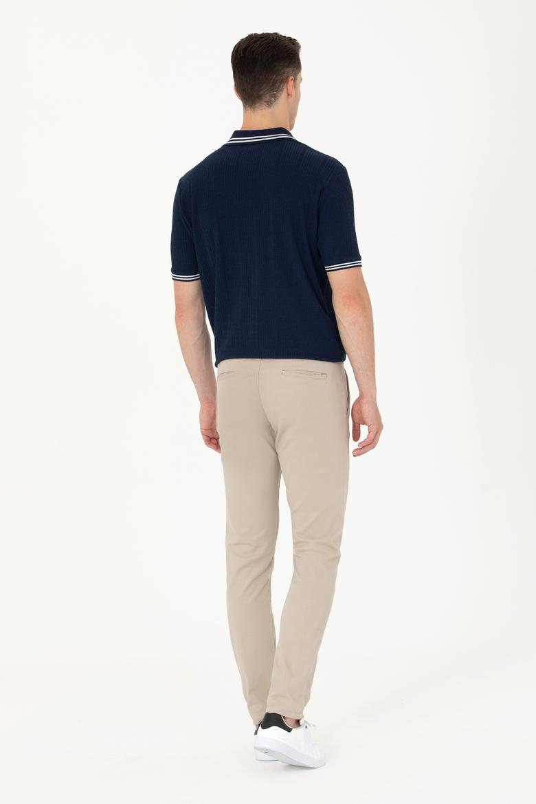 Erkek Bej Kanvas Pantolon - 50264606068