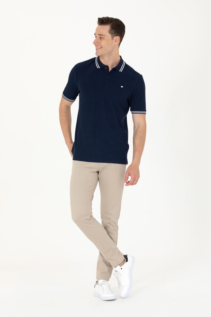 Erkek Bej Kanvas Pantolon