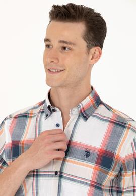 Erkek Ekoseli Lacivert Gömlek - 50275857007