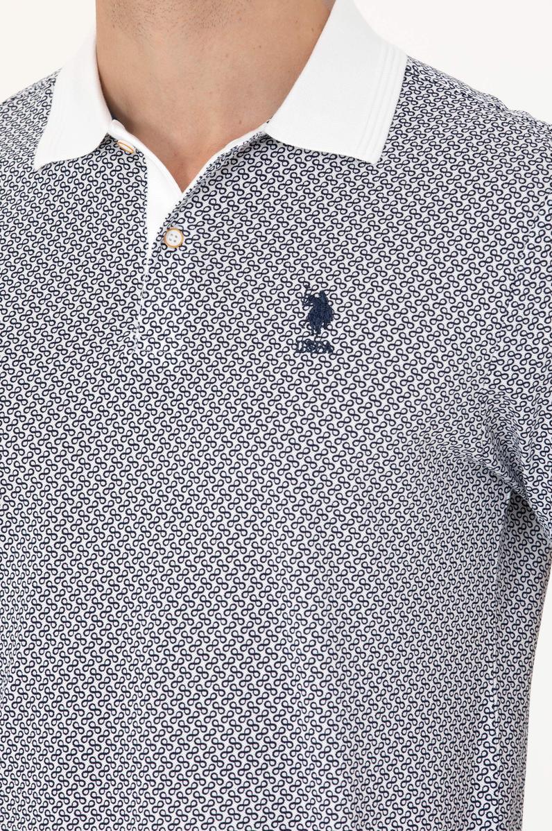 Erkek Beyaz Polo Yaka Tişört