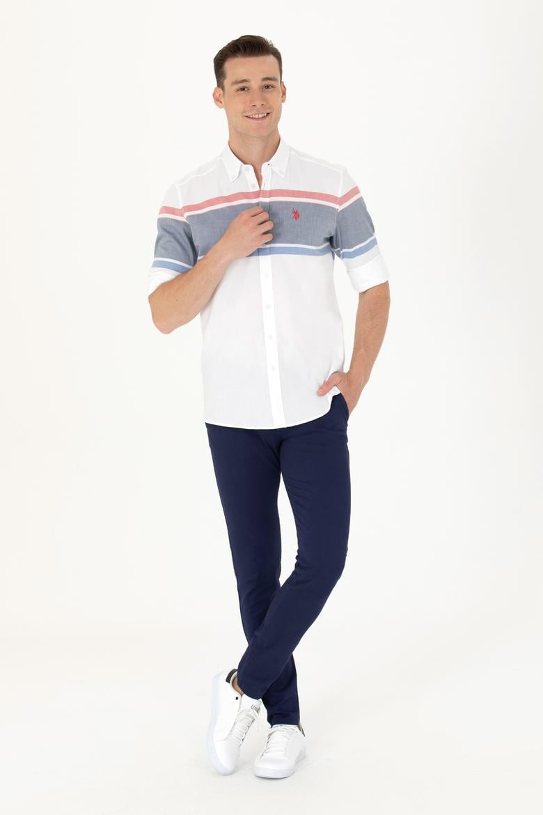 Erkek Beyaz Uzun Kollu Gömlek - 50265879001