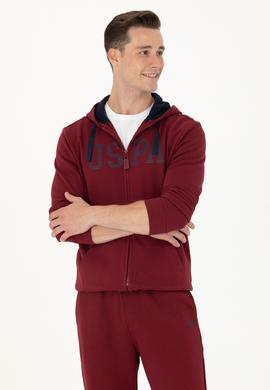 Erkek Bordo Örme Hırka - 50273738117