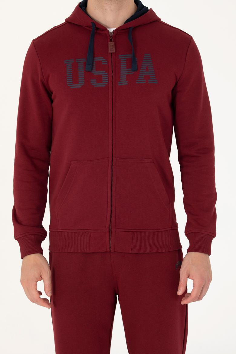 Erkek Bordo Örme Hırka - 50273738117