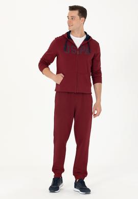 Erkek Bordo Örme Hırka - 50273738117