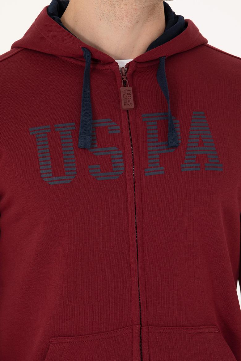 Erkek Bordo Örme Hırka - 50273738117