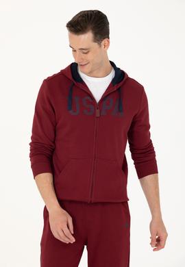 Erkek Bordo Örme Hırka - 50273738117