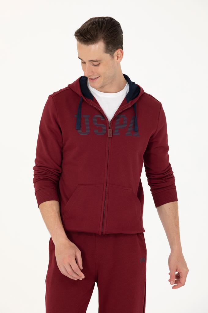 Erkek Bordo Örme Hırka