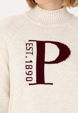 Kadın Krem Balıkçı Yaka Kazak - 50272031004