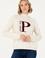 Kadın Krem Balıkçı Yaka Kazak