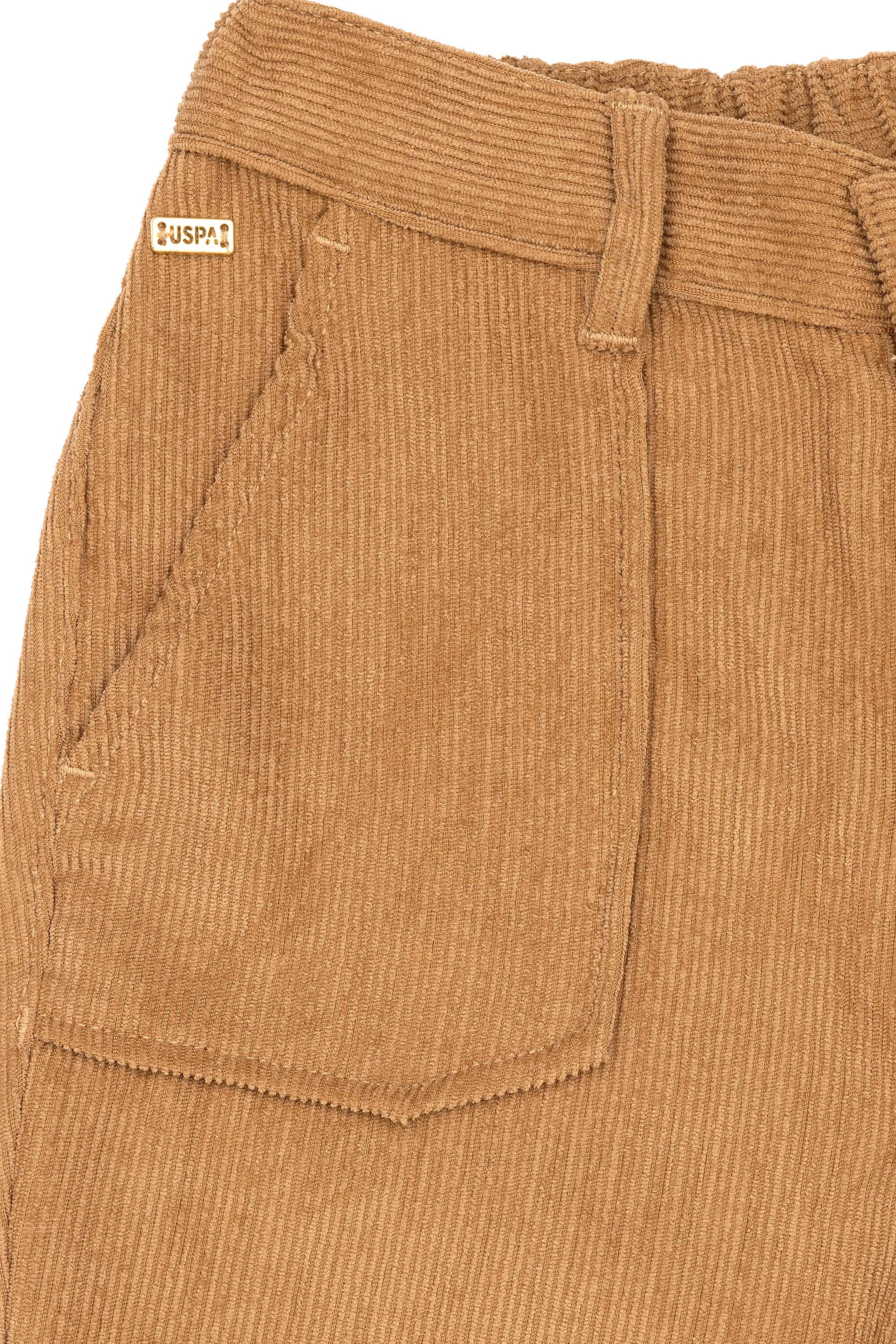 Kız Çocuk Camel Kanvas Pantolon