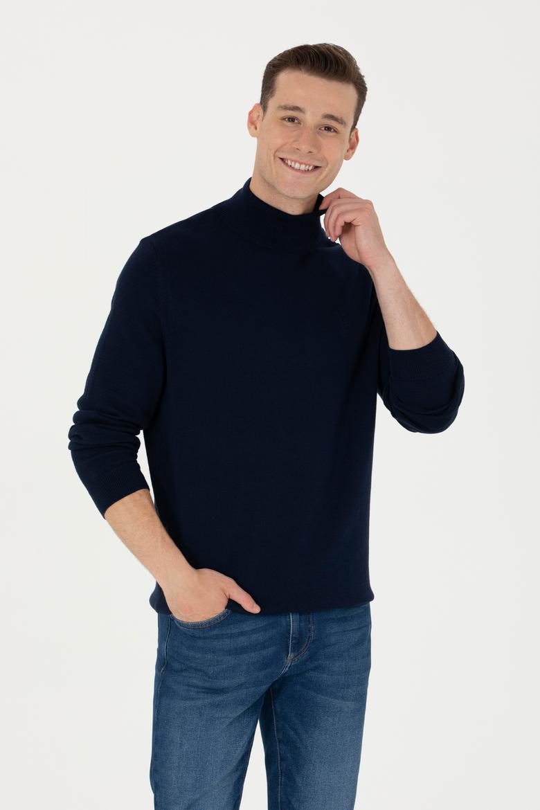 Erkek Lacivert Basic Kazak - 50269007006