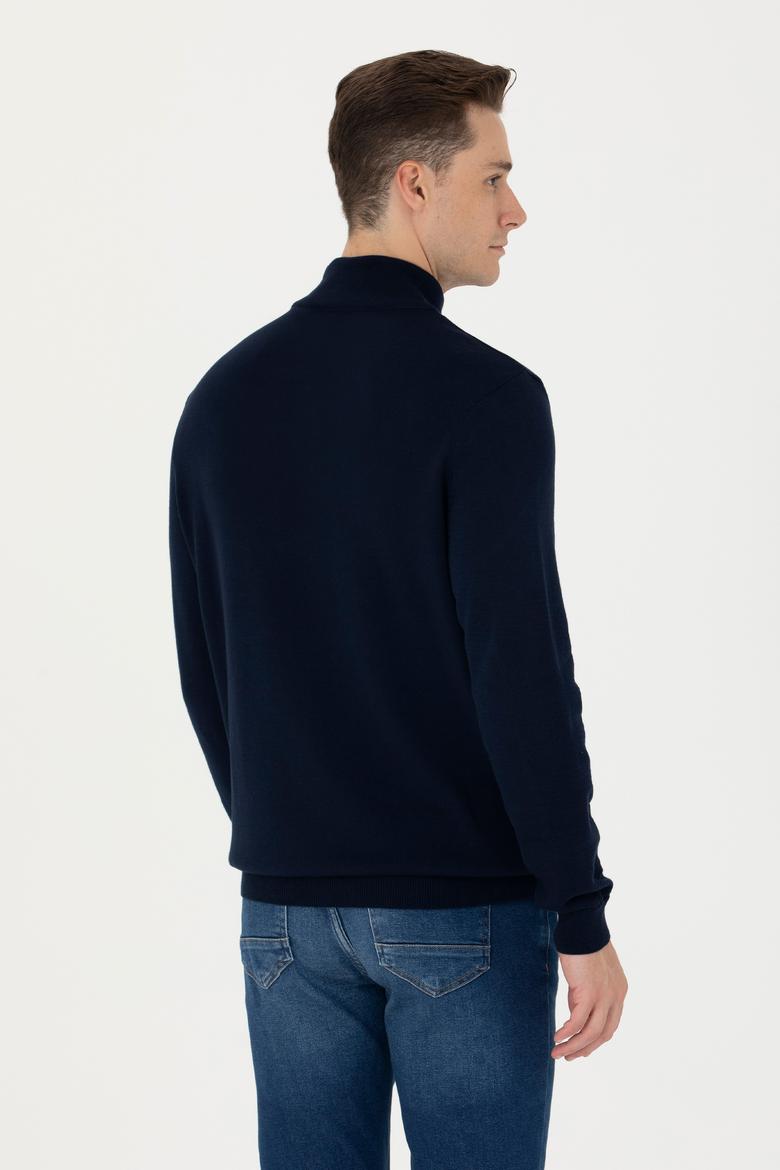 Erkek Lacivert Basic Kazak - 50269007006